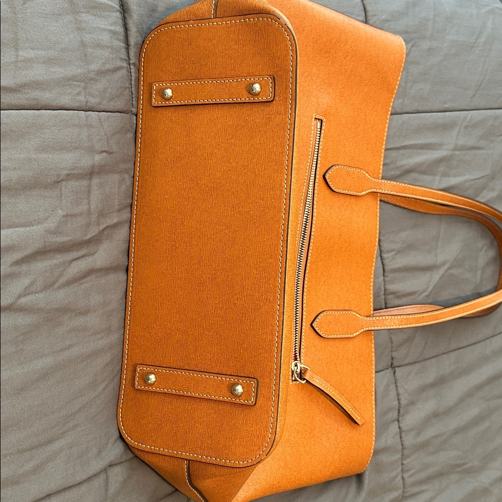 Dooney & Bourke Tan Leather Tote - Picture 4 of 8